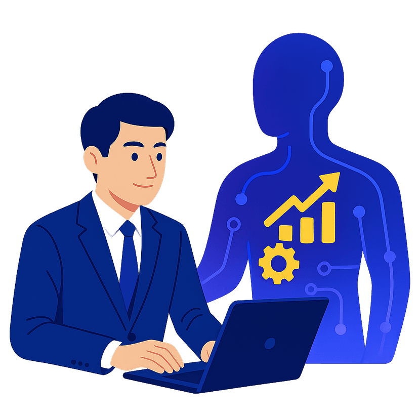 サブスクAI担当のイラスト